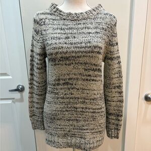 Oak + Fort Wool Blend Crew Neck Sweater Size Small Ribbed Hem
